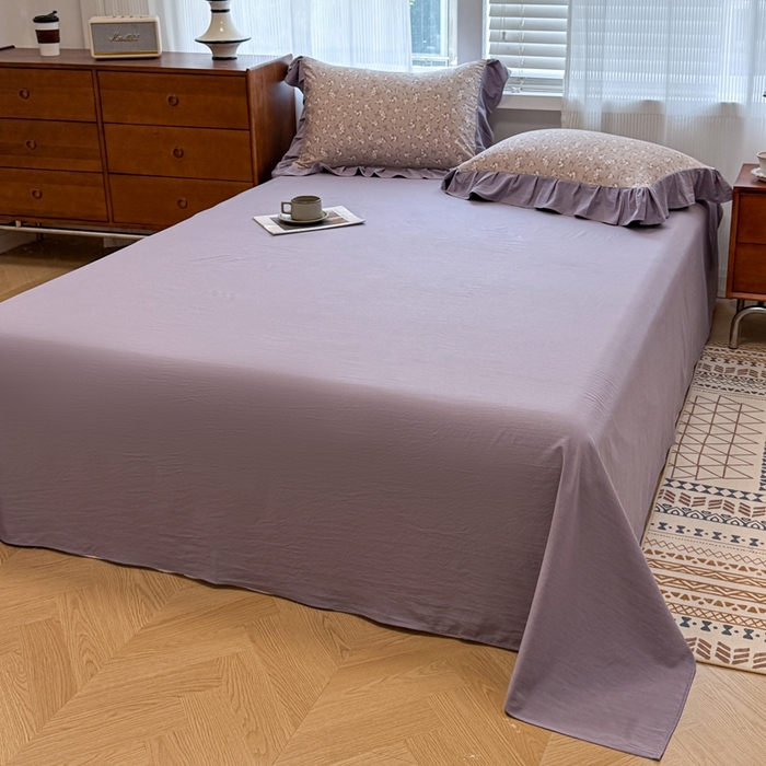 91家纺网 家纺一手货源 找家纺 芯贝儿 2025新款加厚原m有氧云感m提花四件套 啬微花开