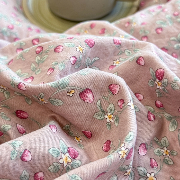 91家纺网 家纺一手货源 找家纺 芯贝儿 2025新款加厚原m有氧云感m提花四件套 樱桃季