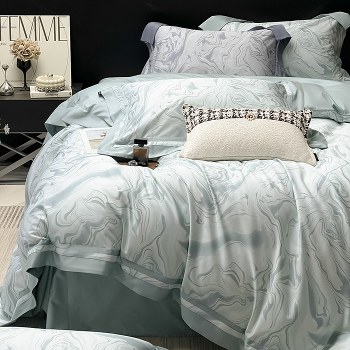 91家纺网 家纺一手货源 找家纺 （总）2025新款直播爆款A类100支长绒棉夹棉床盖床笠四件套全棉纯棉床单加厚高端重工刺绣四季款床上用品