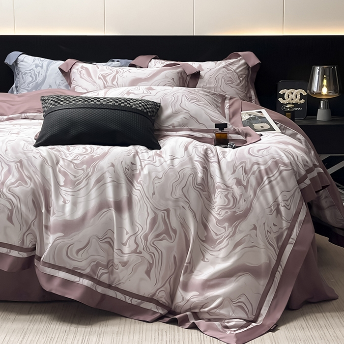 91家纺网 家纺一手货源 找家纺 （总）2025新款直播爆款A类100支长绒棉夹棉床盖床笠四件套全棉纯棉床单加厚高端重工刺绣四季款床上用品