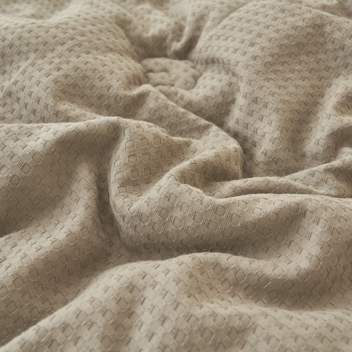 91家纺网 家纺一手货源 找家纺 子由家居 2025新款纯棉华夫格100%新疆棉花冬被被子被芯【里外纯棉】 华夫格棉花被-浅灰