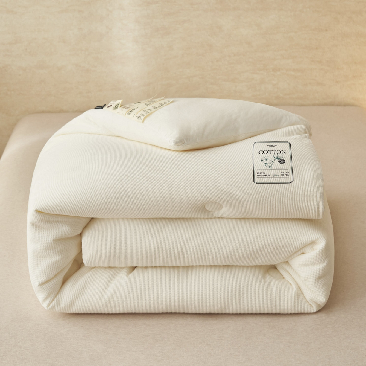 91家纺网 家纺一手货源 找家纺 （总）子由家居 2025新款纯棉微米格提花100%新疆棉花被被子被芯【里外纯棉】