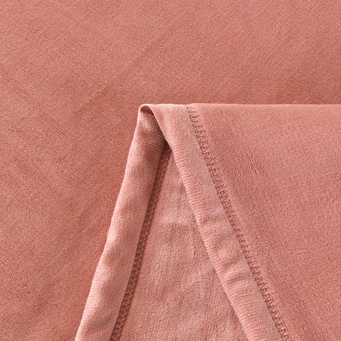 91家纺网 家纺一手货源 找家纺 栩裕纺织 2025新款牛奶绒刺绣单被套 豆沙色