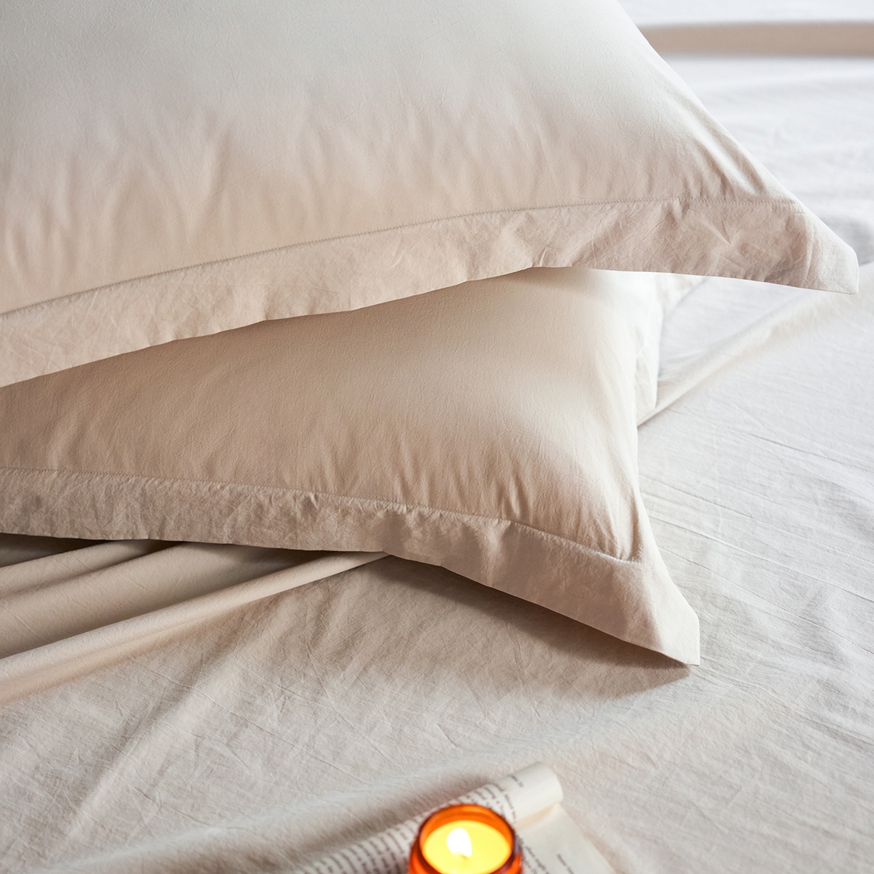 91家纺网 家纺一手货源 找家纺 （总）轩和家居 2025新款70S砂洗长绒棉枕套