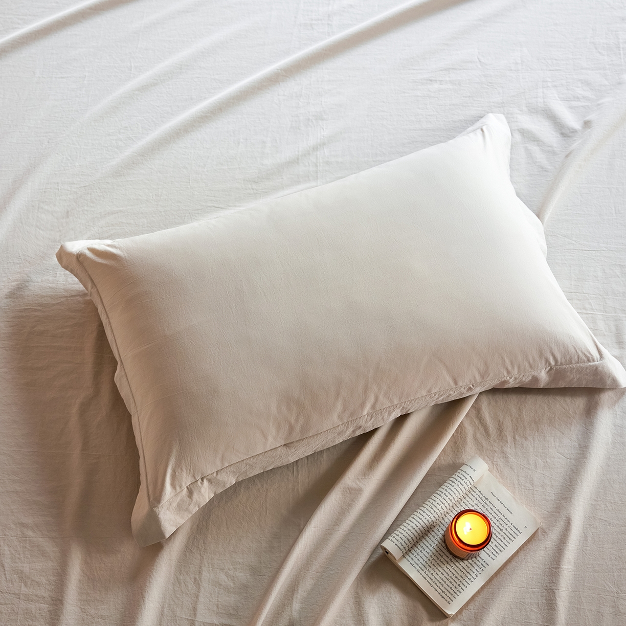 91家纺网 家纺一手货源 找家纺 （总）轩和家居 2025新款70S砂洗长绒棉枕套