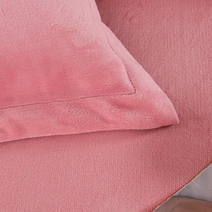 91家纺网 家纺一手货源 找家纺 栩裕纺织 2025新款牛奶绒刺绣单被套 粉玉色