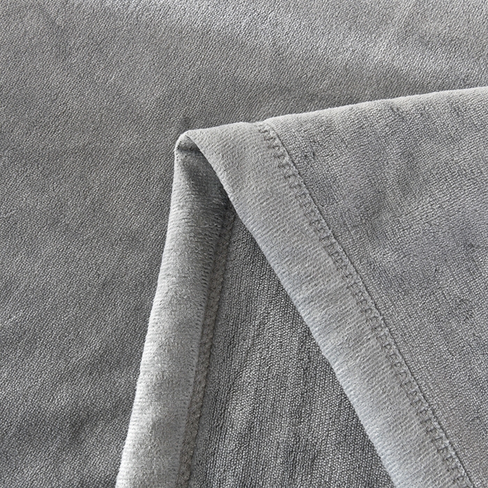 91家纺网 家纺一手货源 找家纺 栩裕纺织 2025新款牛奶绒刺绣单被套 高级灰