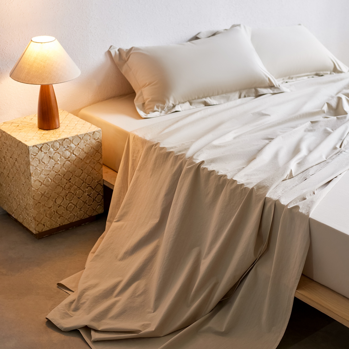 91家纺网 家纺一手货源 找家纺 （总）轩和家居 2025新款70S砂洗长绒棉床单