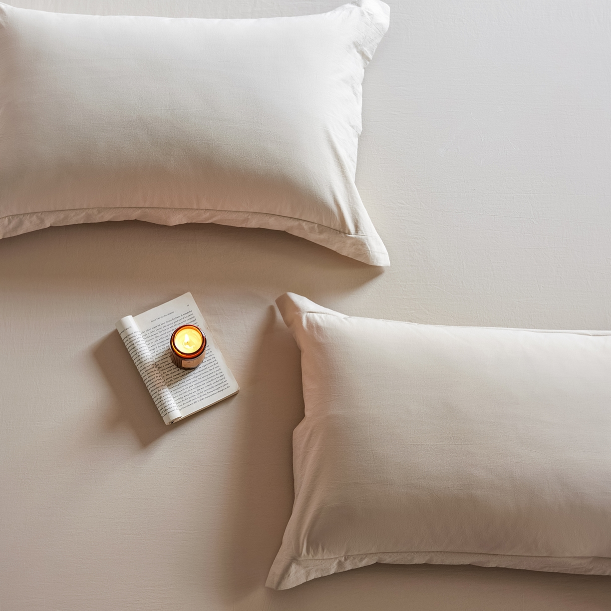 91家纺网 家纺一手货源 找家纺 轩和家居 2025新款70S砂洗长绒棉枕套 芦暖