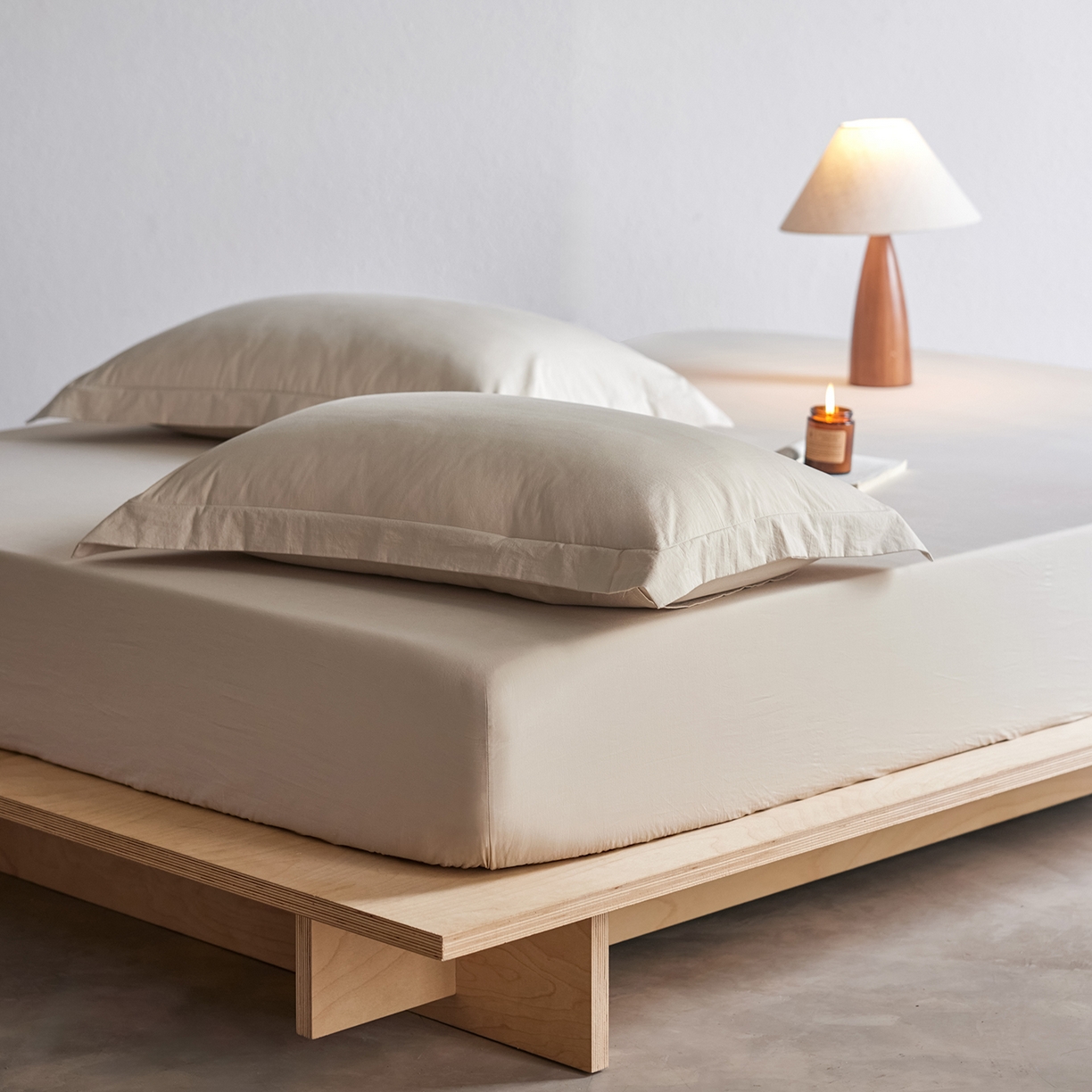 91家纺网 家纺一手货源 找家纺 轩和家居 2025新款70S砂洗长绒棉枕套 芦暖