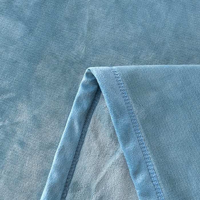 91家纺网 家纺一手货源 找家纺 栩裕纺织 2025新款牛奶绒刺绣单被套 孔雀蓝