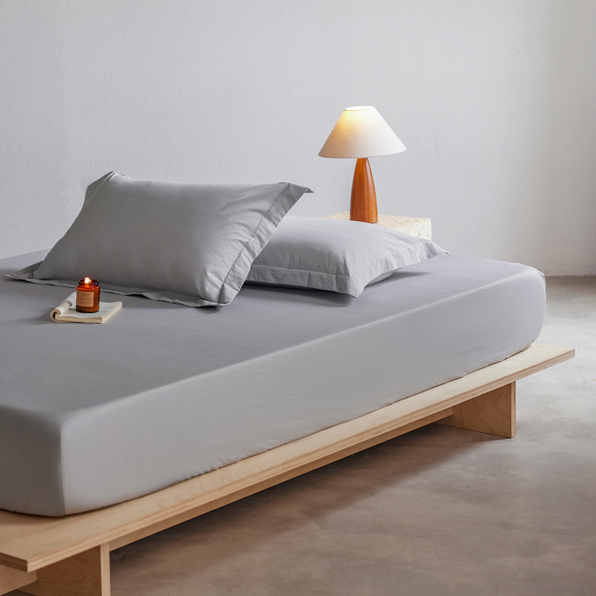 91家纺网 家纺一手货源 找家纺 轩和家居 2025新款70S砂洗长绒棉枕套 松烟