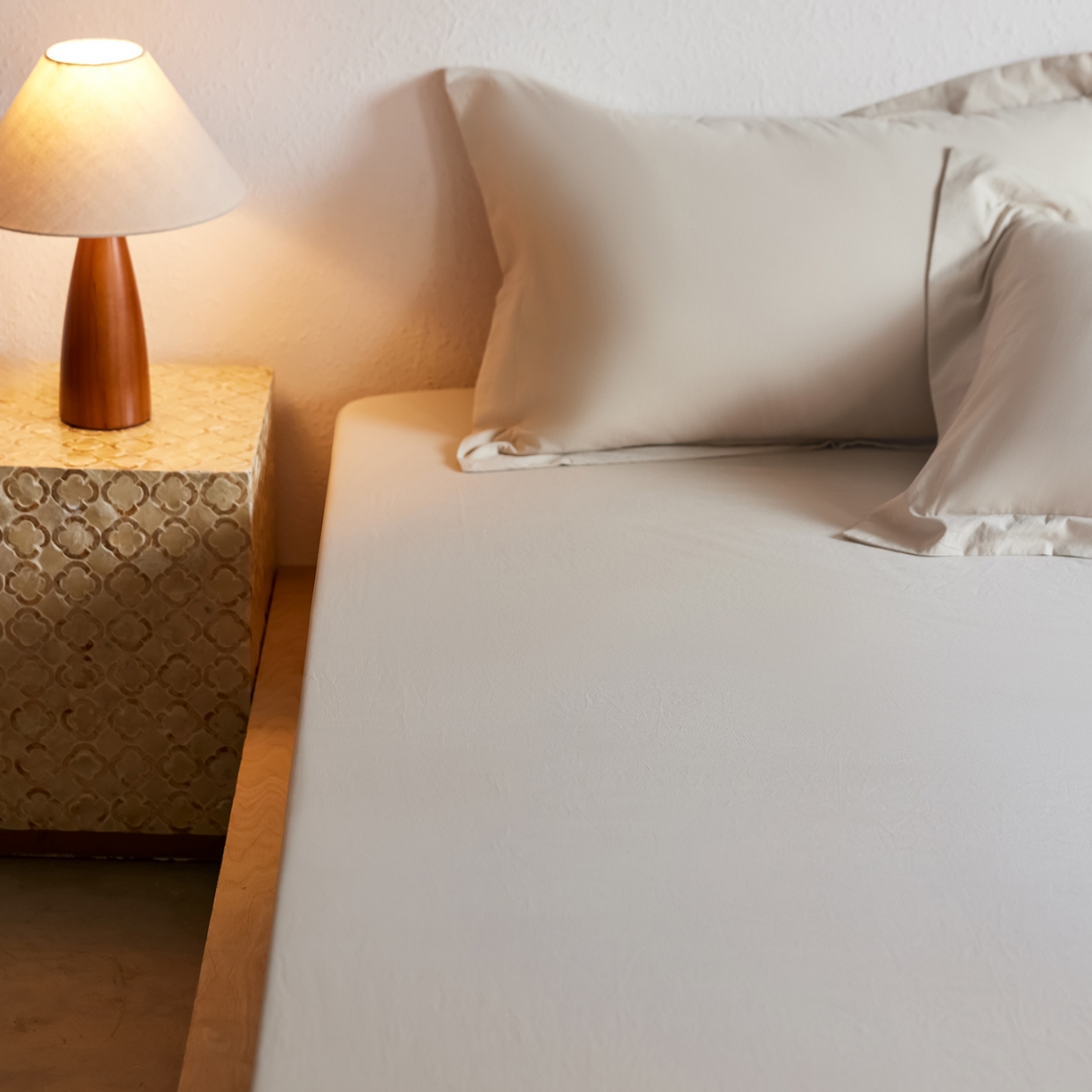 91家纺网 家纺一手货源 找家纺 轩和家居 2025新款70S砂洗长绒棉单床笠 芦暖