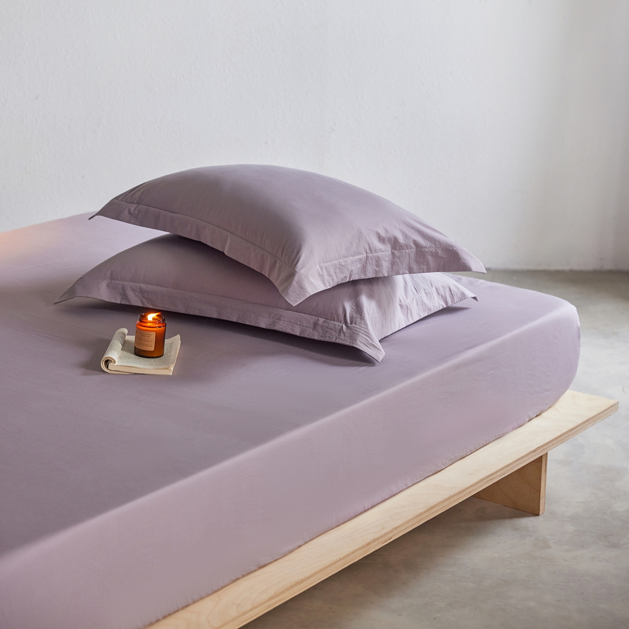 91家纺网 家纺一手货源 找家纺 轩和家居 2025新款70S砂洗长绒棉枕套 烟凝