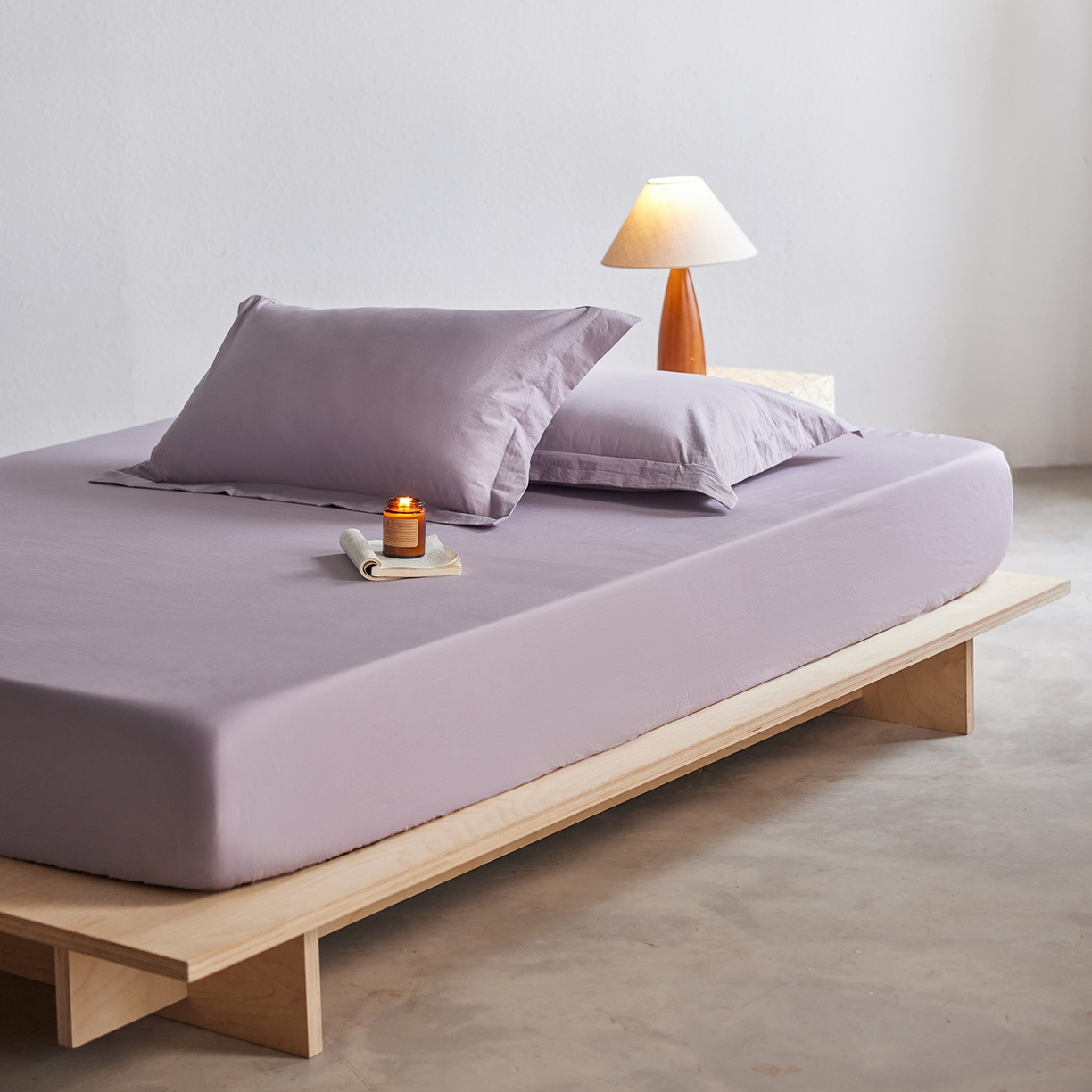 91家纺网 家纺一手货源 找家纺 轩和家居 2025新款70S砂洗长绒棉枕套 烟凝