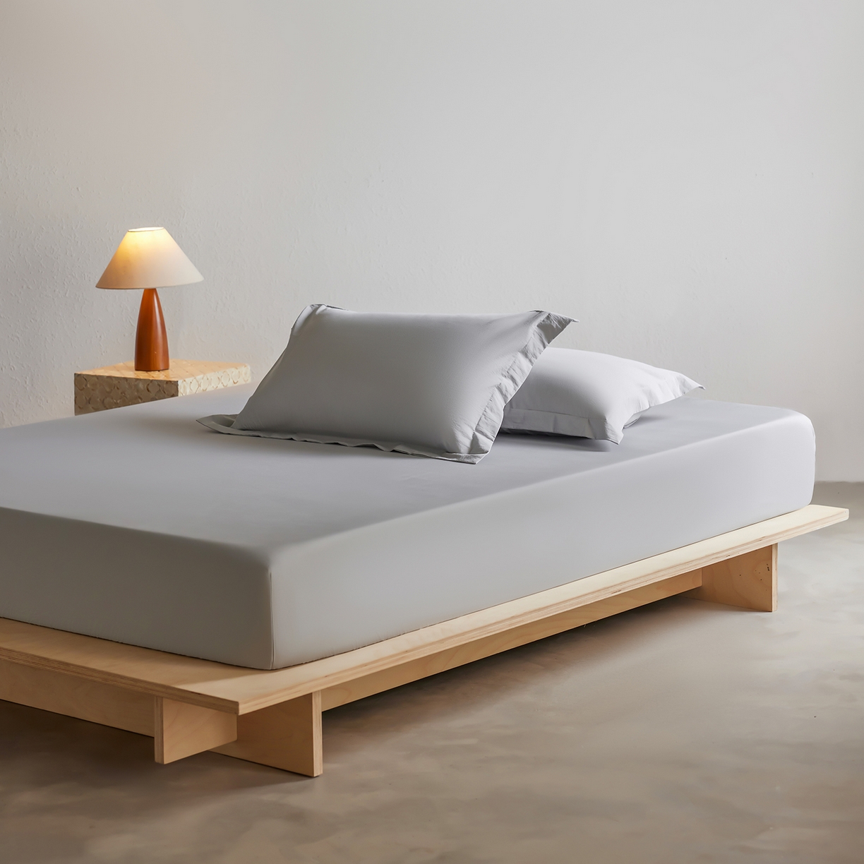 91家纺网 家纺一手货源 找家纺 轩和家居 2025新款70S砂洗长绒棉单床笠 松烟