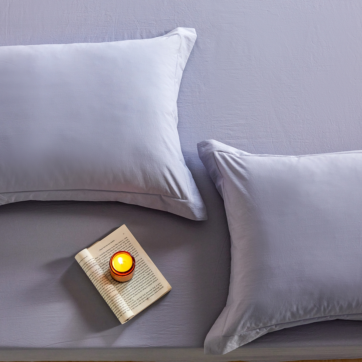 91家纺网 家纺一手货源 找家纺 轩和家居 2025新款70S砂洗长绒棉枕套 云水