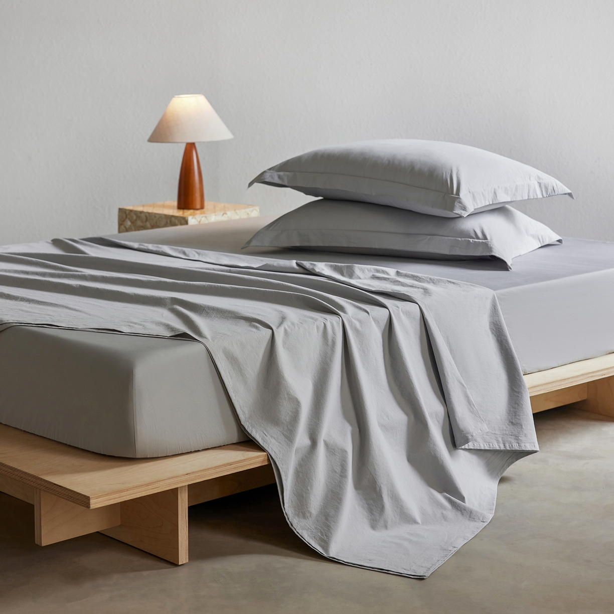 91家纺网 家纺一手货源 找家纺 轩和家居 2025新款70S砂洗长绒棉床单 松烟