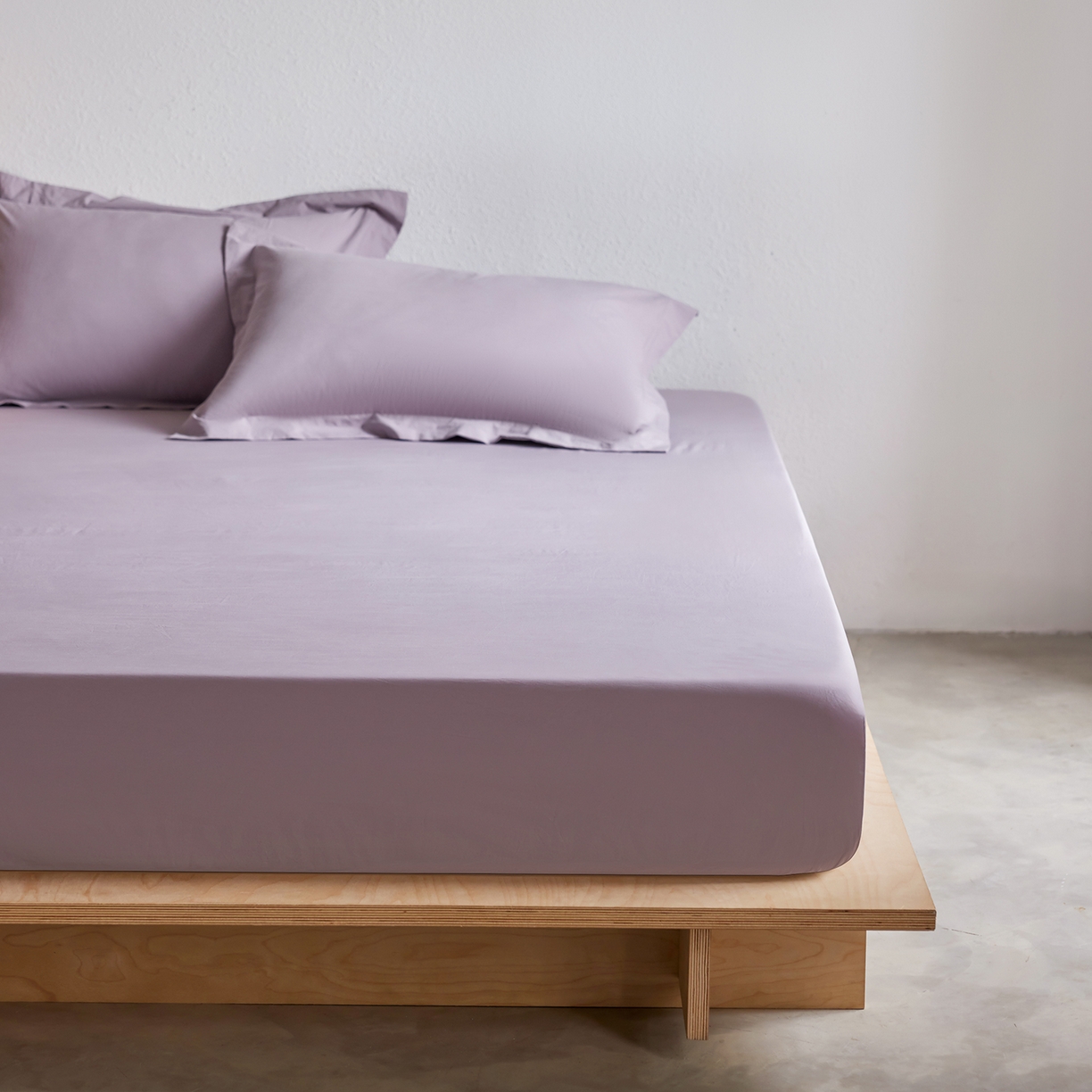 91家纺网 家纺一手货源 找家纺 轩和家居 2025新款70S砂洗长绒棉单床笠 烟凝