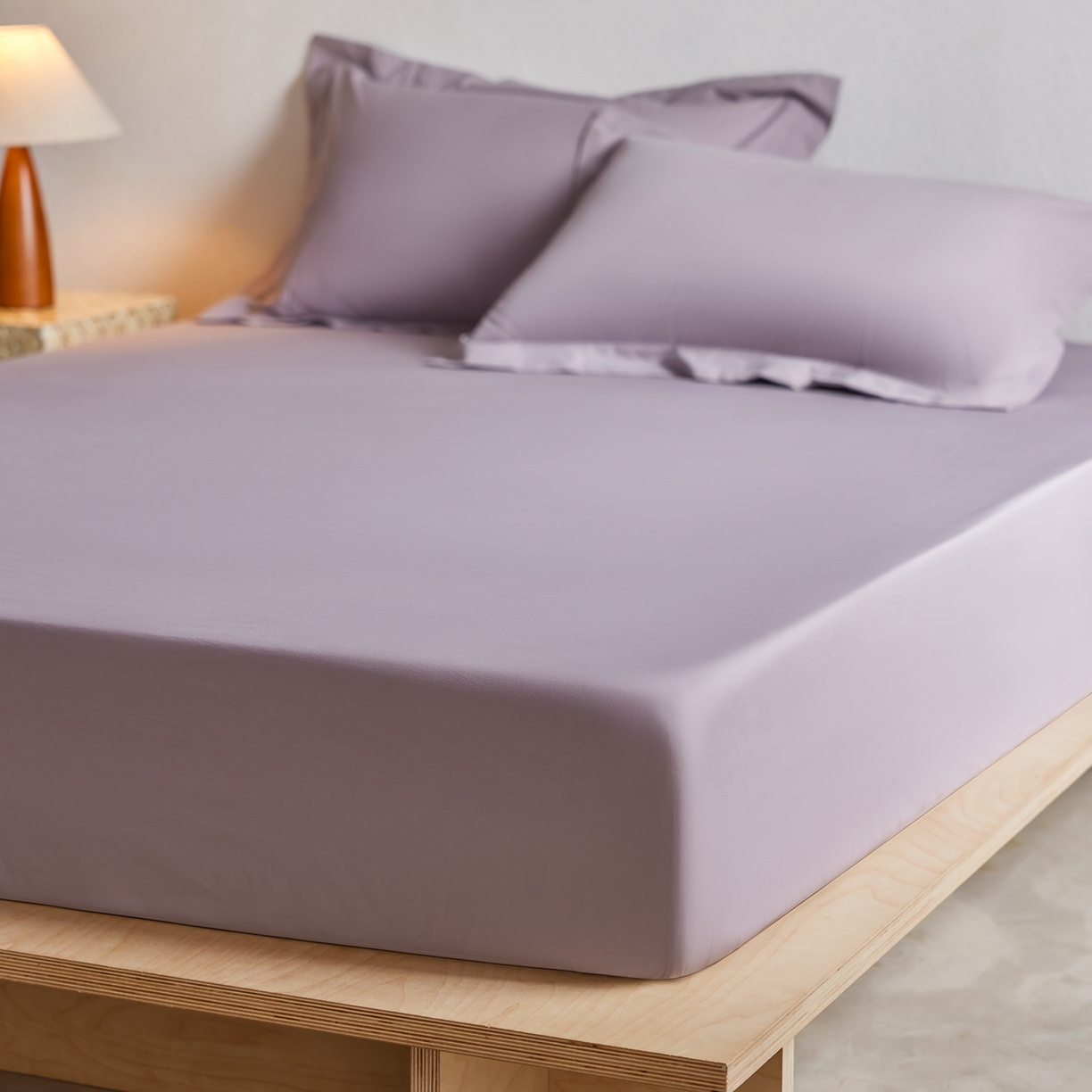 91家纺网 家纺一手货源 找家纺 轩和家居 2025新款70S砂洗长绒棉单床笠 烟凝