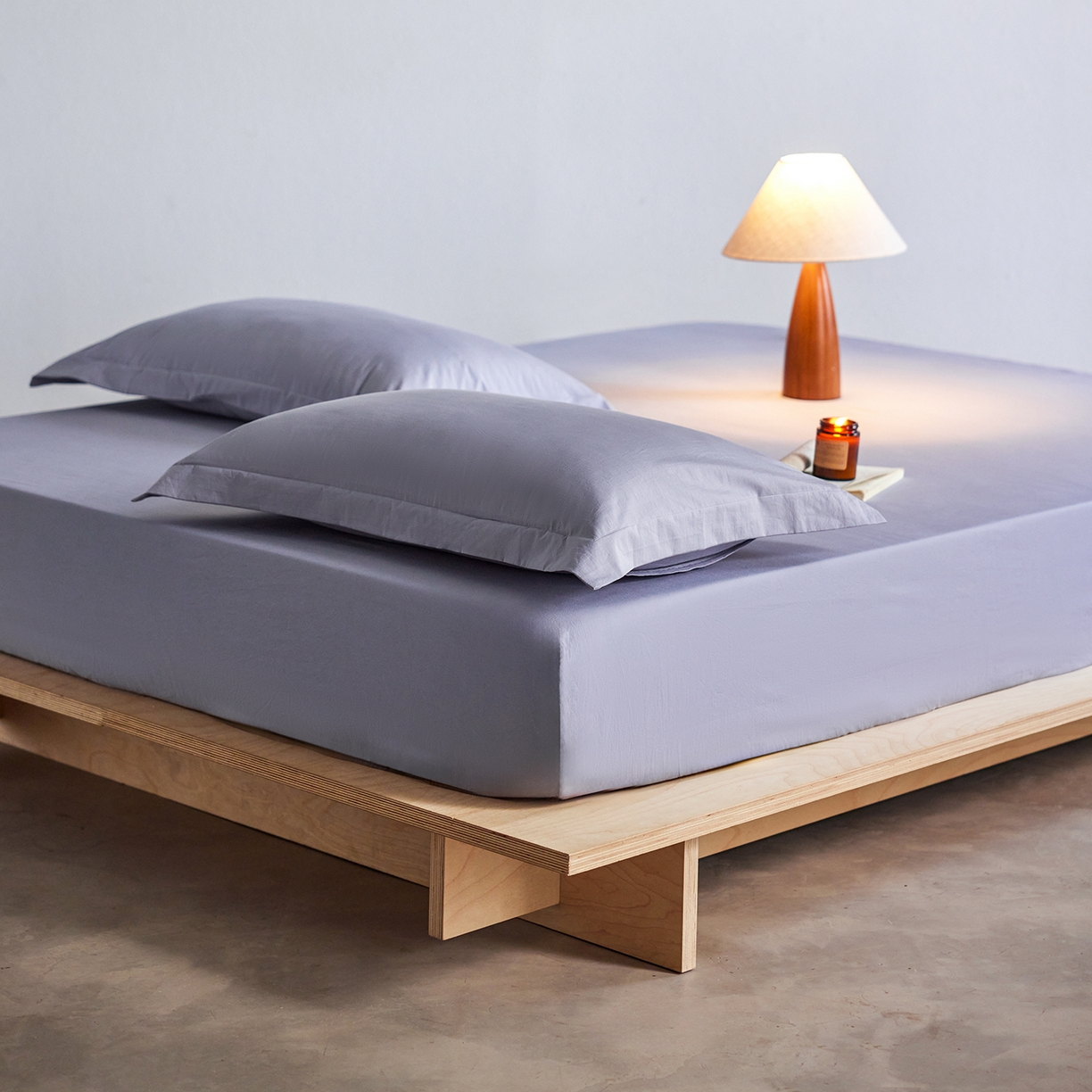 91家纺网 家纺一手货源 找家纺 轩和家居 2025新款70S砂洗长绒棉枕套 云水