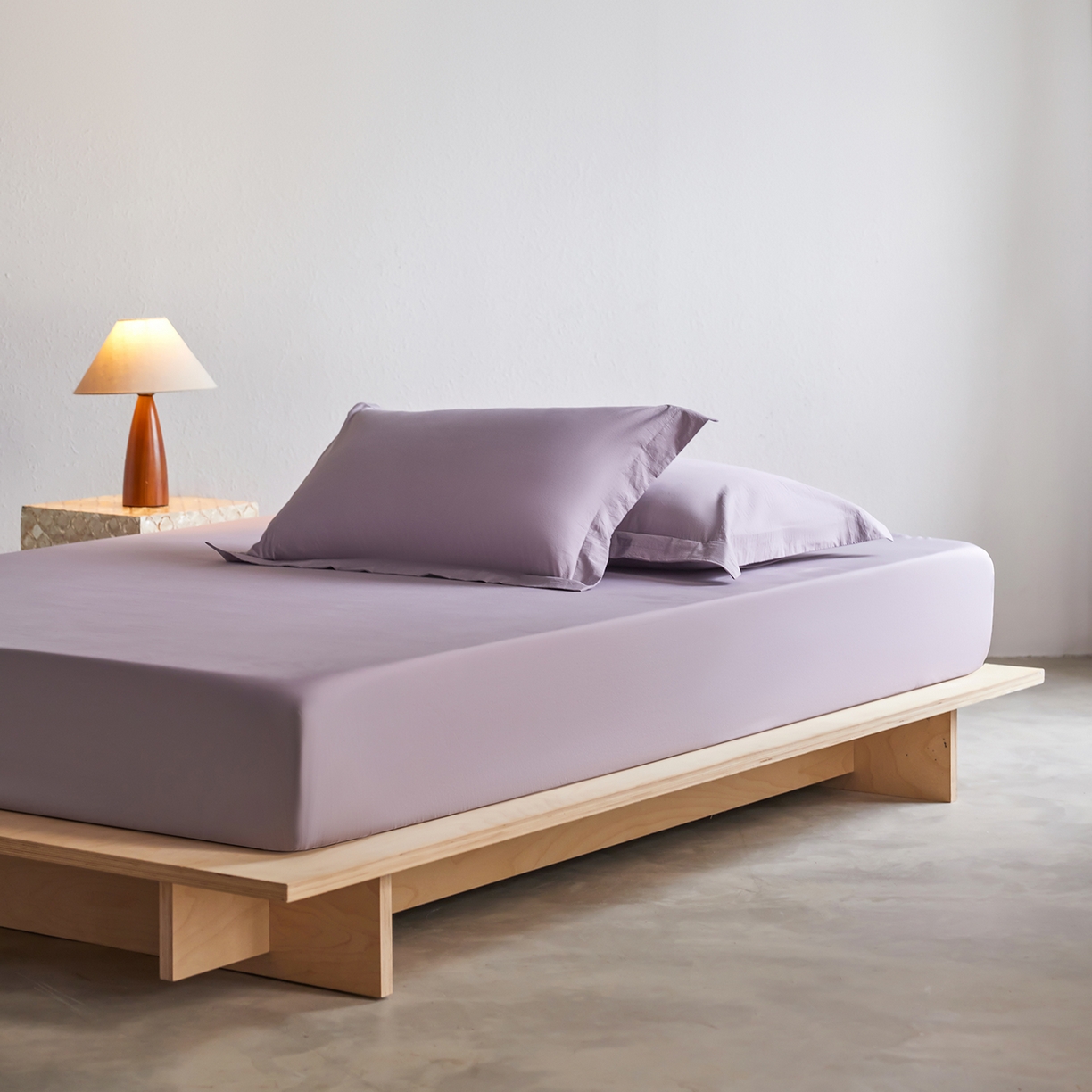 91家纺网 家纺一手货源 找家纺 轩和家居 2025新款70S砂洗长绒棉单床笠 烟凝