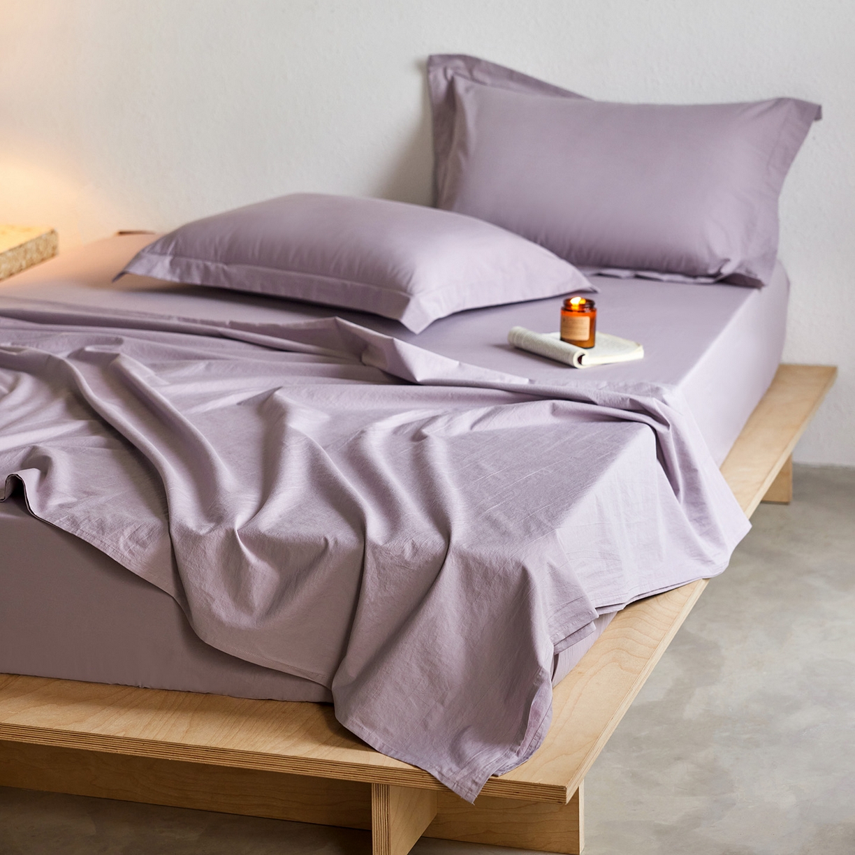 91家纺网 家纺一手货源 找家纺 轩和家居 2025新款70S砂洗长绒棉床单 烟凝