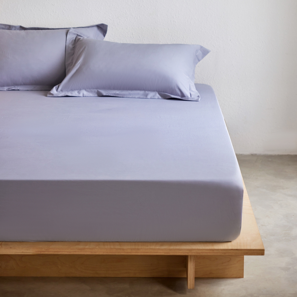 91家纺网 家纺一手货源 找家纺 轩和家居 2025新款70S砂洗长绒棉单床笠 云水