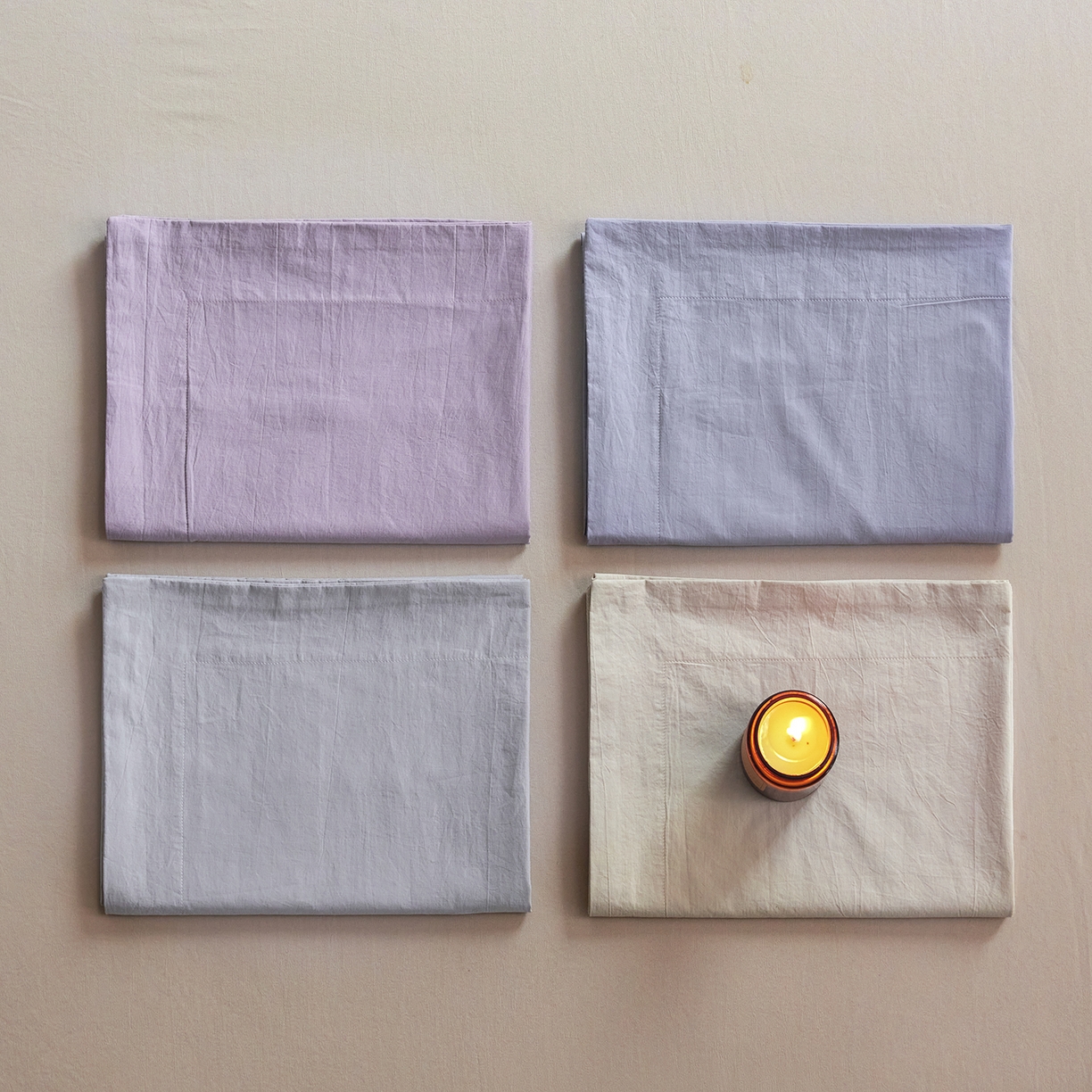 91家纺网 家纺一手货源 找家纺 轩和家居 2025新款70S砂洗长绒棉枕套 组合