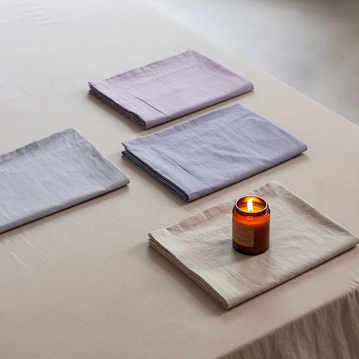 91家纺网 家纺一手货源 找家纺 轩和家居 2025新款70S砂洗长绒棉枕套 组合