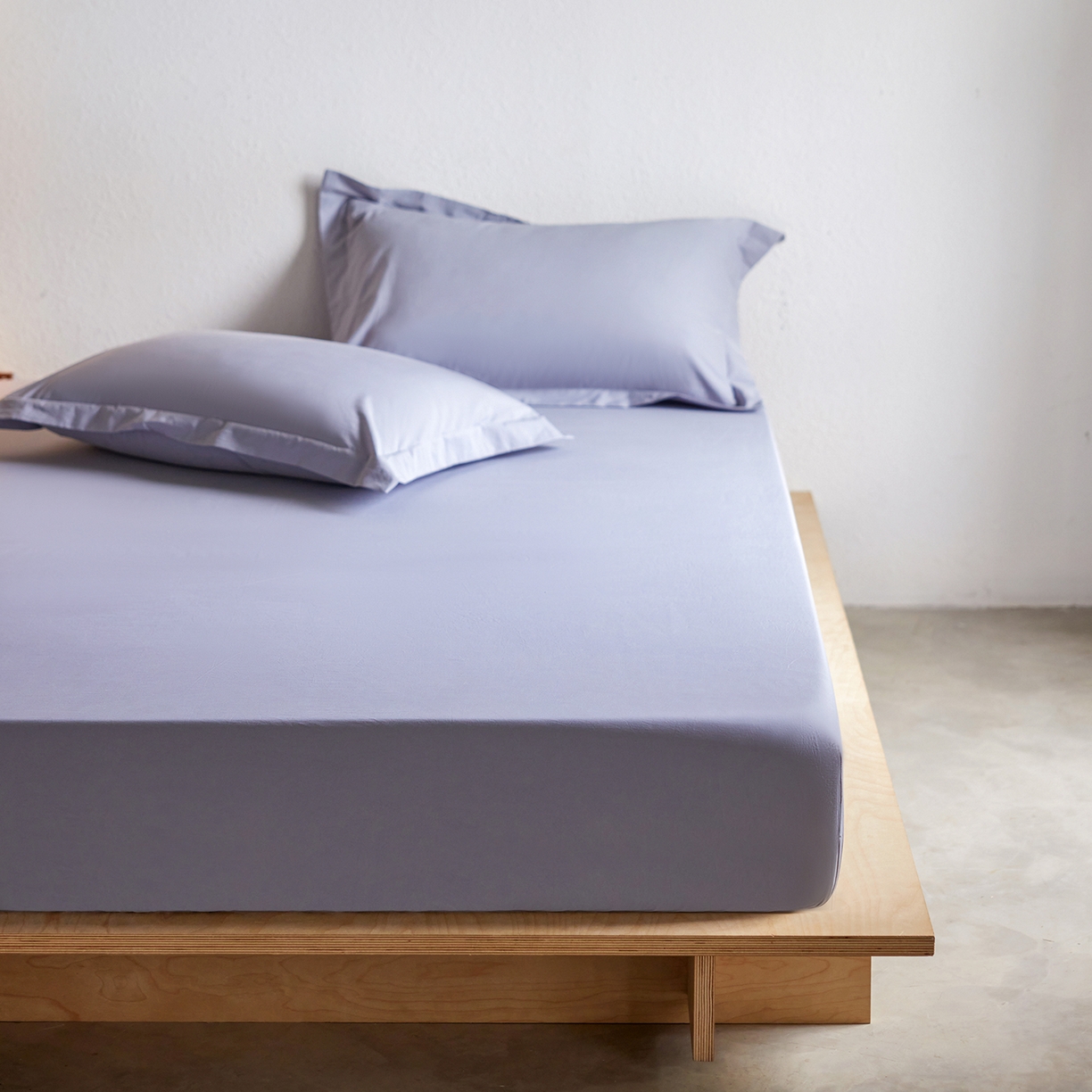 91家纺网 家纺一手货源 找家纺 轩和家居 2025新款70S砂洗长绒棉单床笠 云水