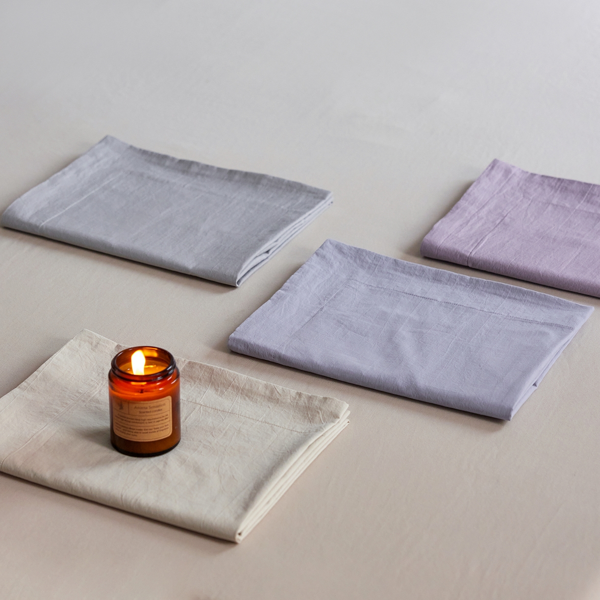 91家纺网 家纺一手货源 找家纺 轩和家居 2025新款70S砂洗长绒棉枕套 组合