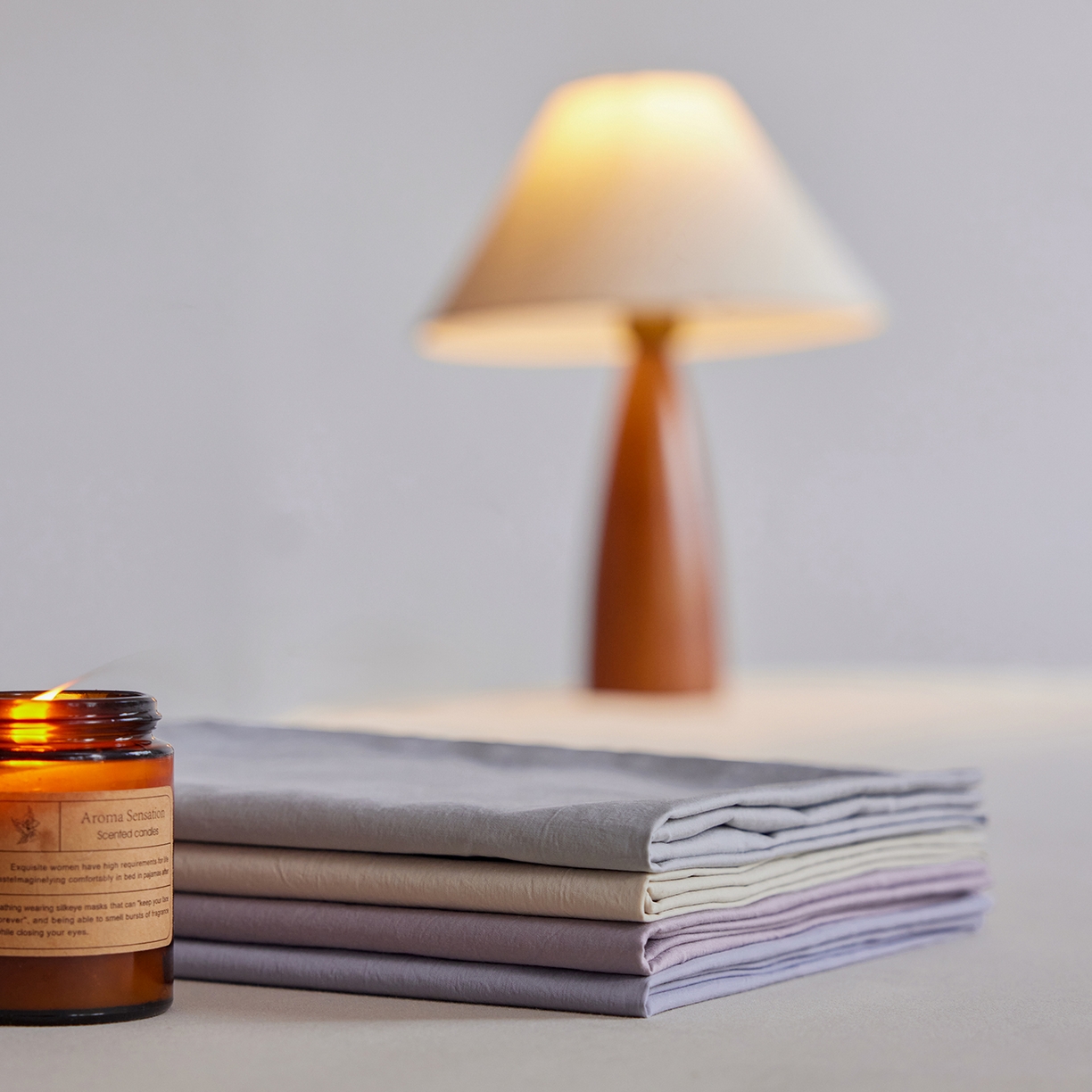 91家纺网 家纺一手货源 找家纺 轩和家居 2025新款70S砂洗长绒棉枕套 组合