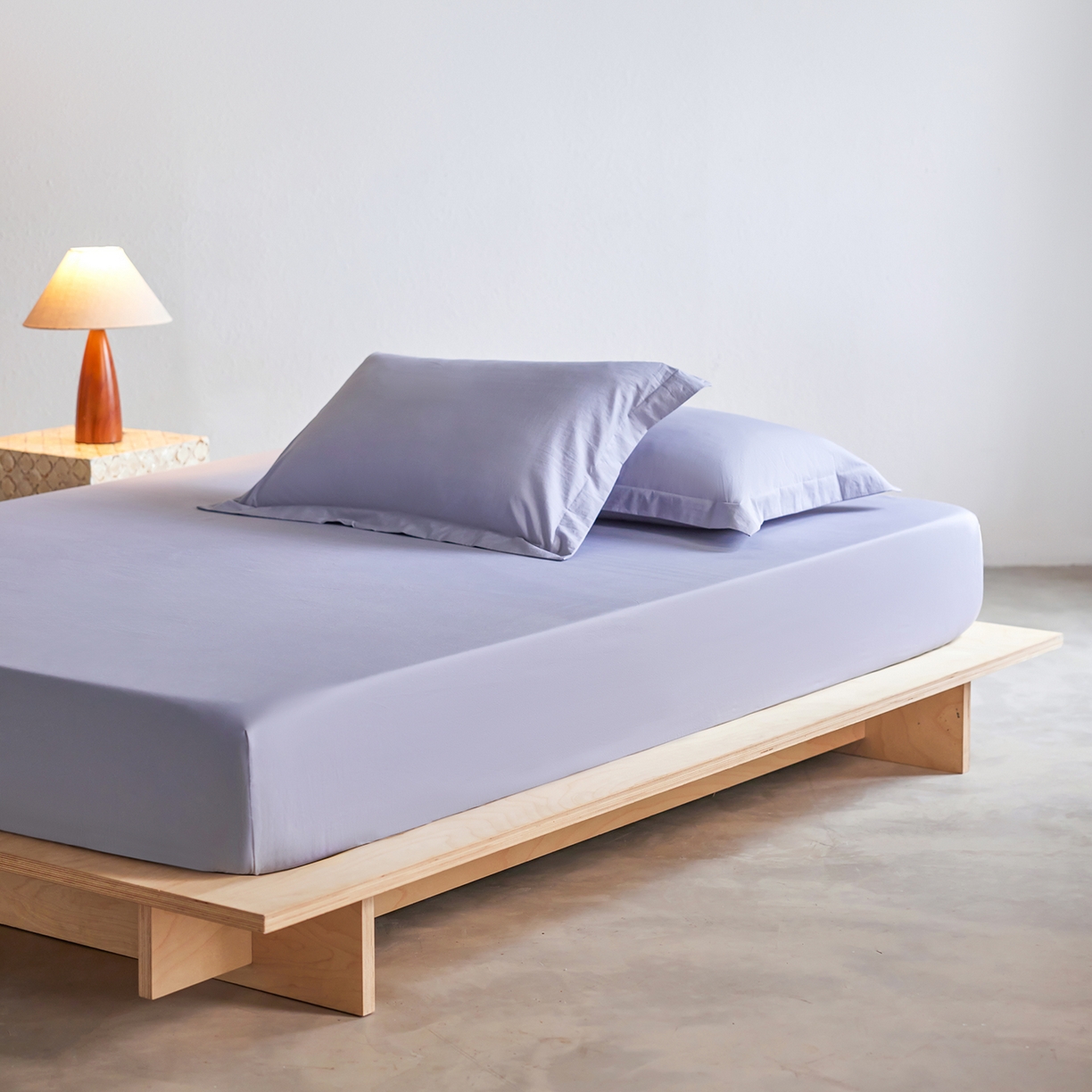 91家纺网 家纺一手货源 找家纺 轩和家居 2025新款70S砂洗长绒棉单床笠 云水