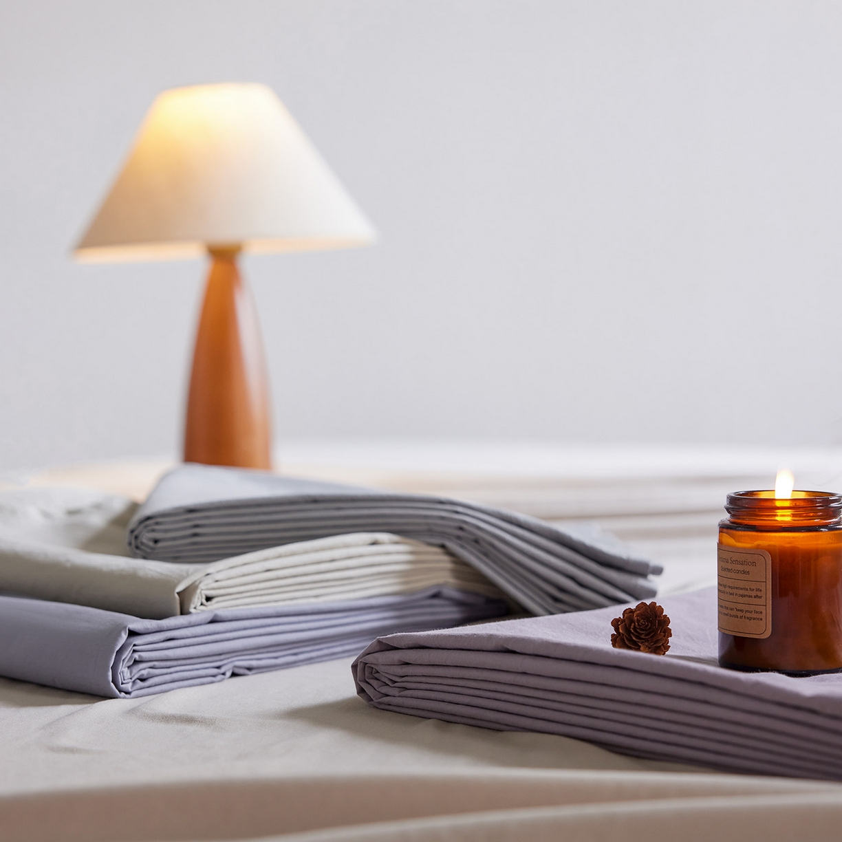 91家纺网 家纺一手货源 找家纺 轩和家居 2025新款70S砂洗长绒棉床单 床单组合