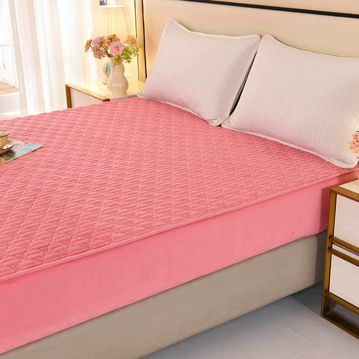 91家纺网 家纺一手货源 找家纺 （总）栩裕纺织 2025新款亲肤绒夹棉保暖床笠