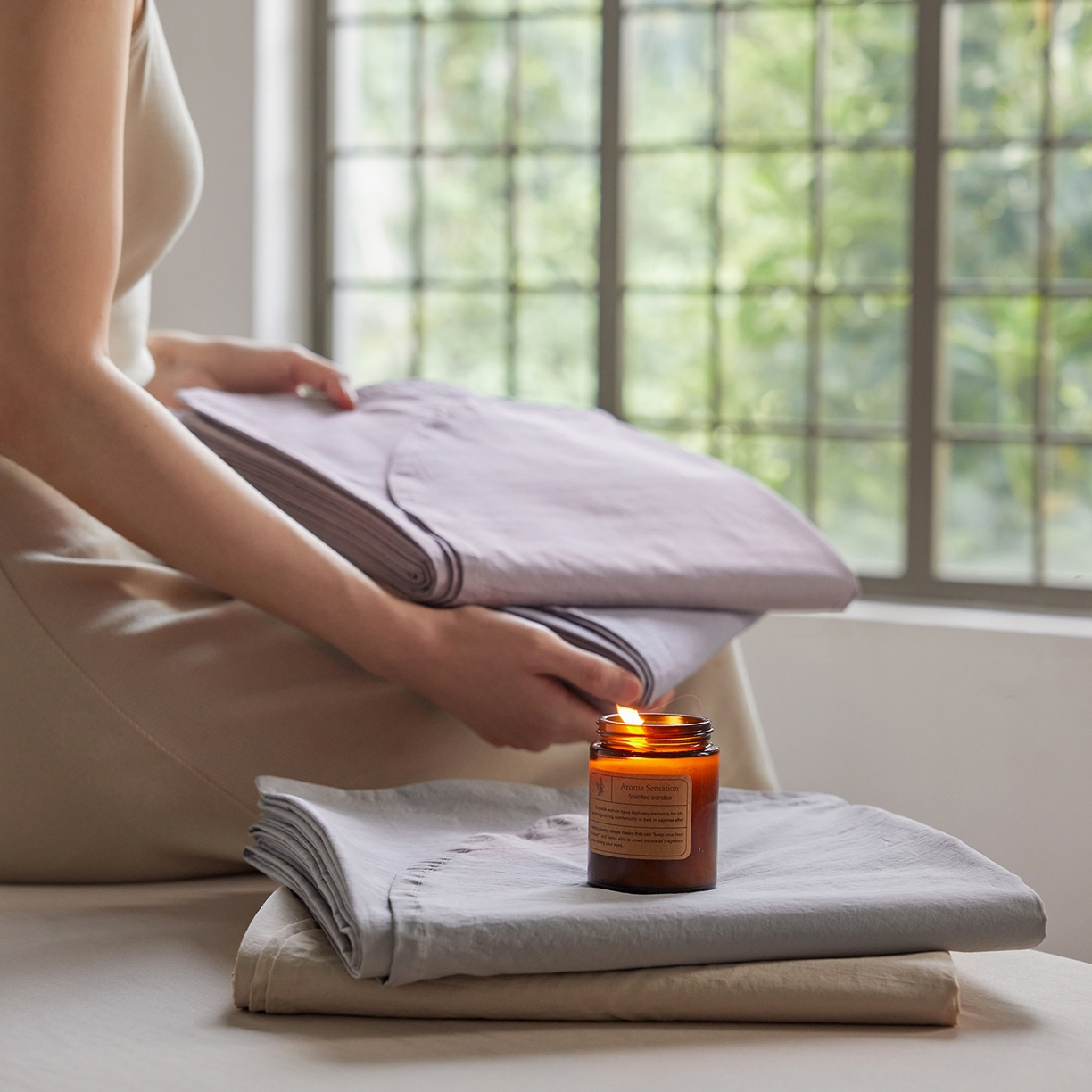 91家纺网 家纺一手货源 找家纺 轩和家居 2025新款70S砂洗长绒棉床单 床单组合