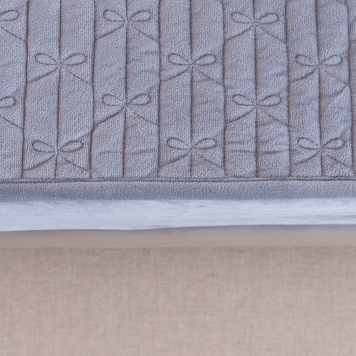 91家纺网 家纺一手货源 找家纺 栩裕纺织 2025新款亲肤绒夹棉保暖床笠 浅蓝