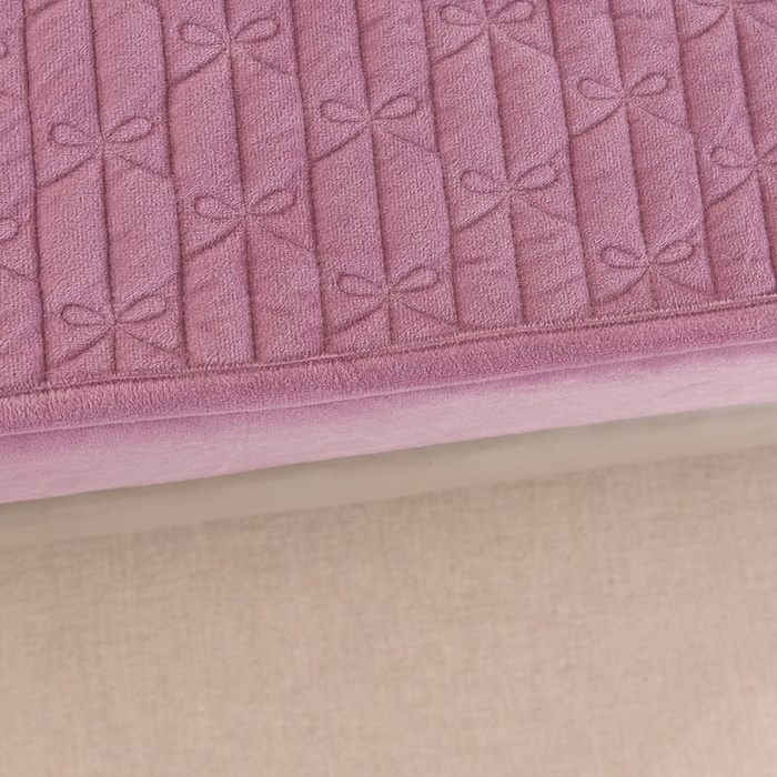 91家纺网 家纺一手货源 找家纺 栩裕纺织 2025新款亲肤绒夹棉保暖床笠 香芋紫