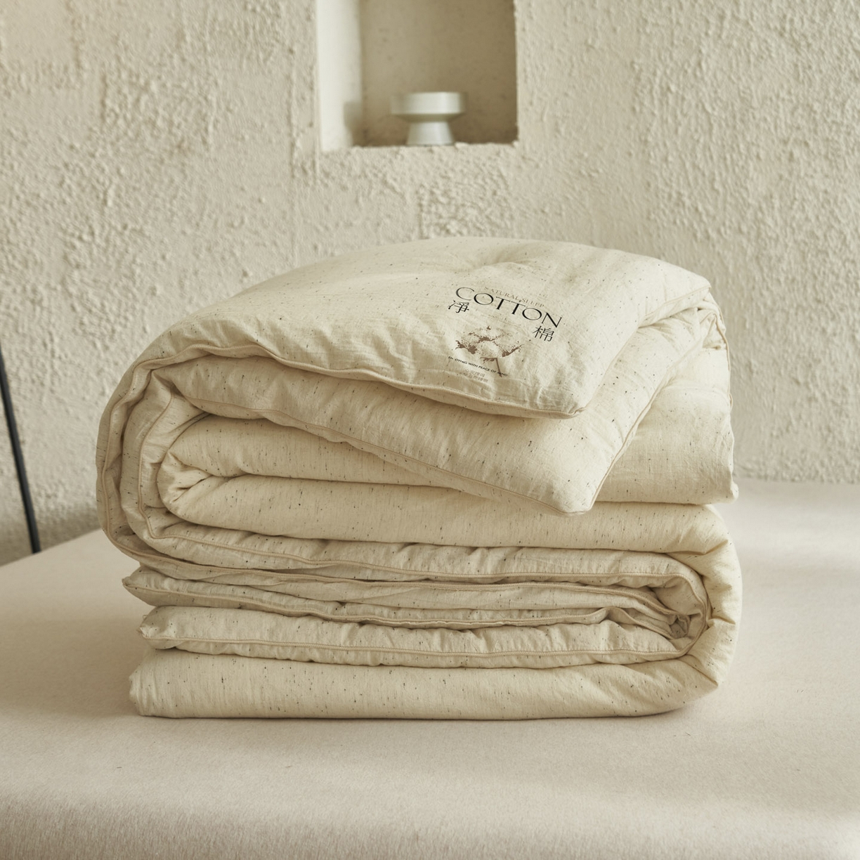 91家纺网 家纺一手货源 找家纺 （总）子由家居 2025新款水洗色织纱原色100%棉花被被子被芯