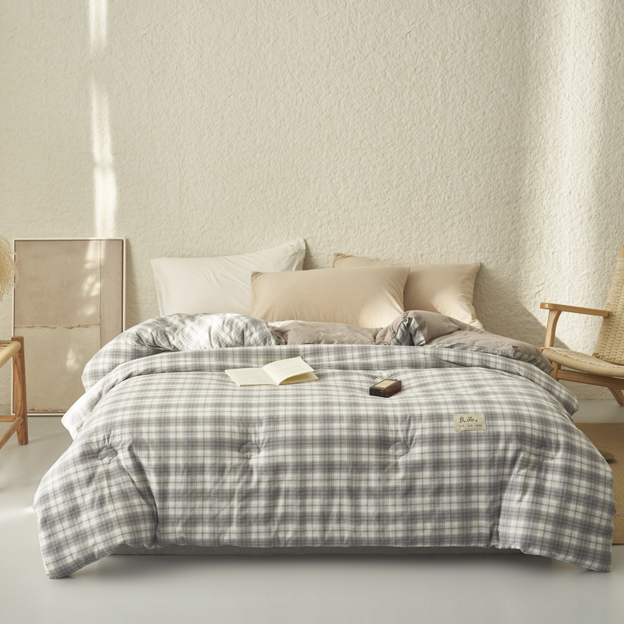 91家纺网 家纺一手货源 找家纺 （总）子由家居 2025新款无印风100%新疆棉花被被子被芯