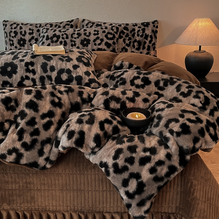 91家纺网 家纺一手货源 找家纺 （总）子曰 2025新款美拉德高克重兔绒牛奶绒床盖款四件套