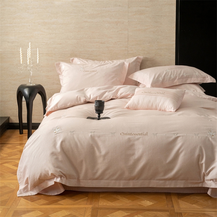 91家纺网 家纺一手货源 找家纺 红番天家居馆 （控价）2025新款全棉云柔棉磨毛+磨毛肌理纹+工艺款四件套-岚蝶（每款供货价的基础上一切活动券后+100） 岚蝶 盈盈