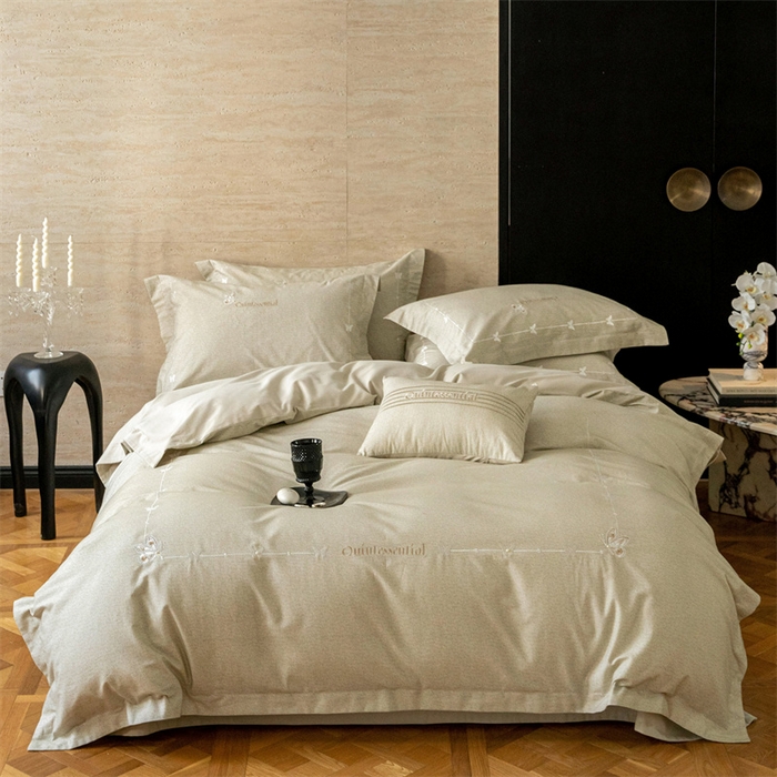 红番天家居馆 （控价）2025新款全棉云柔棉磨毛+磨毛肌理纹+工艺款四件套-岚蝶（每款供货价的基础上一切活动券后+100） 岚蝶 山岚