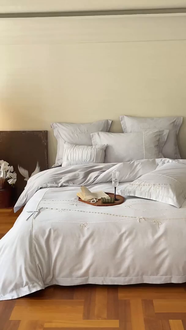 91家纺网 家纺一手货源 找家纺 红番天家居馆 （控价）2025新款全棉云柔棉磨毛+磨毛肌理纹+工艺款四件套-珠光（每款供货价的基础上一切活动券后+100） 珠光 初秋