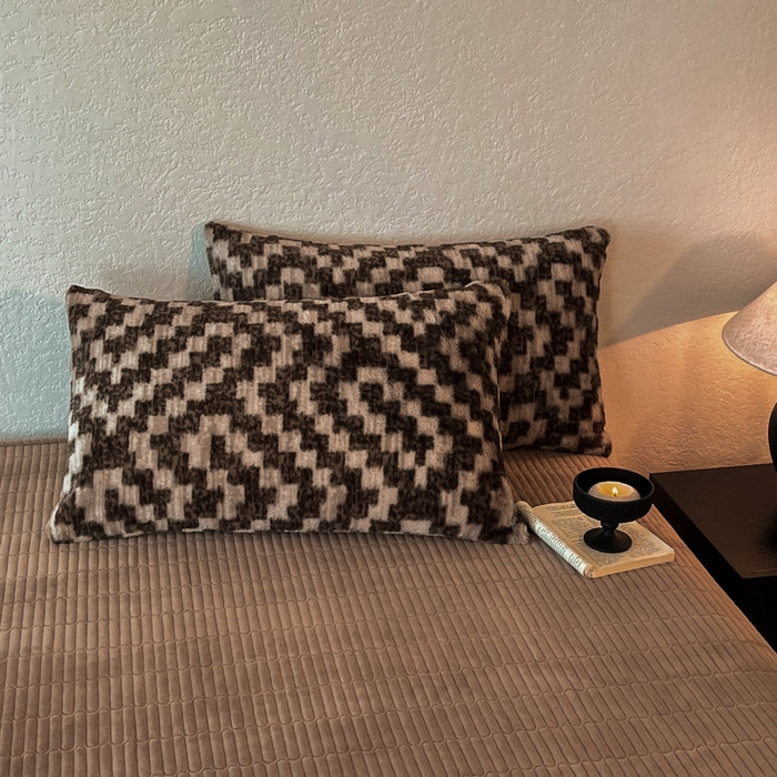 91家纺网 家纺一手货源 找家纺 子曰 2025新款美拉德高克重兔绒牛奶绒床盖款四件套 简约款-格调