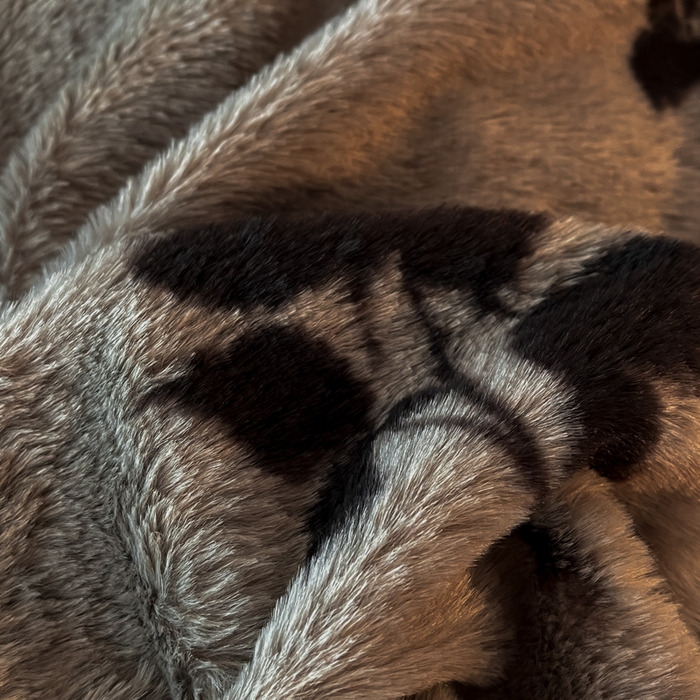 91家纺网 家纺一手货源 找家纺 子曰 2025新款美拉德高克重兔绒牛奶绒床盖款四件套 简约款-玫瑰(咖)