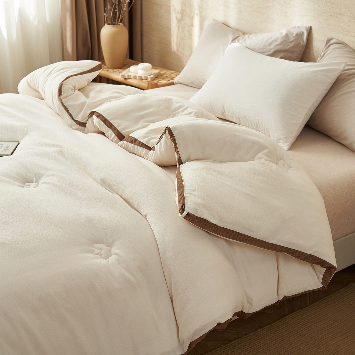 91家纺网 家纺一手货源 找家纺 子由家居 2025新款木棉立体100%棉花被被子被芯 木棉棉花-白色