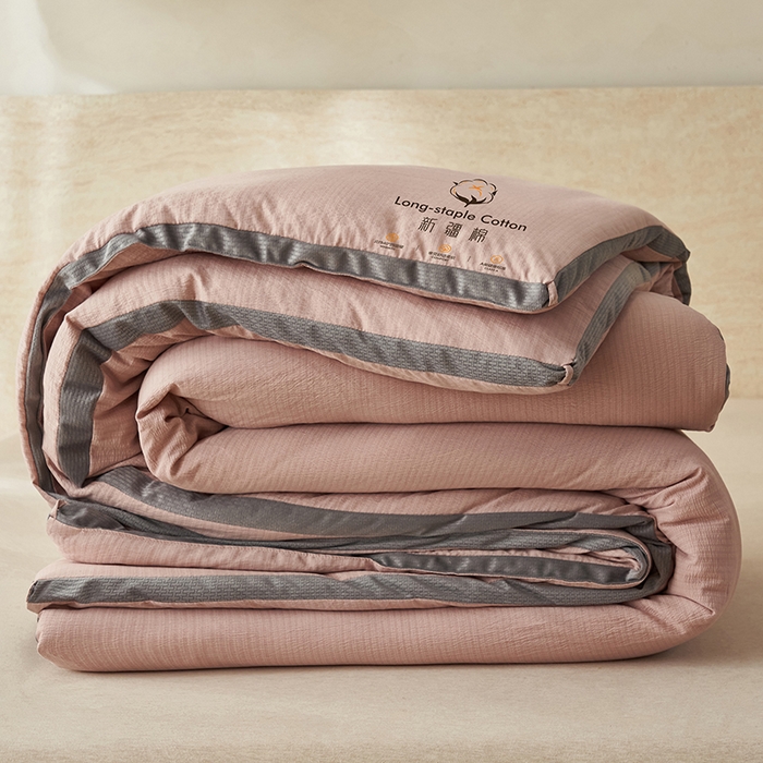 91家纺网 家纺一手货源 找家纺 子由家居 2025新款木棉立体100%棉花被被子被芯 木棉棉花-纱粉