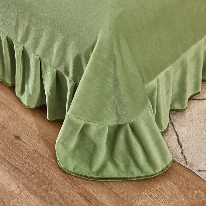 91家纺网 家纺一手货源 找家纺 栩裕 2025新款7斤重牛奶金貂绒印花牛奶绒四件套 花意浓